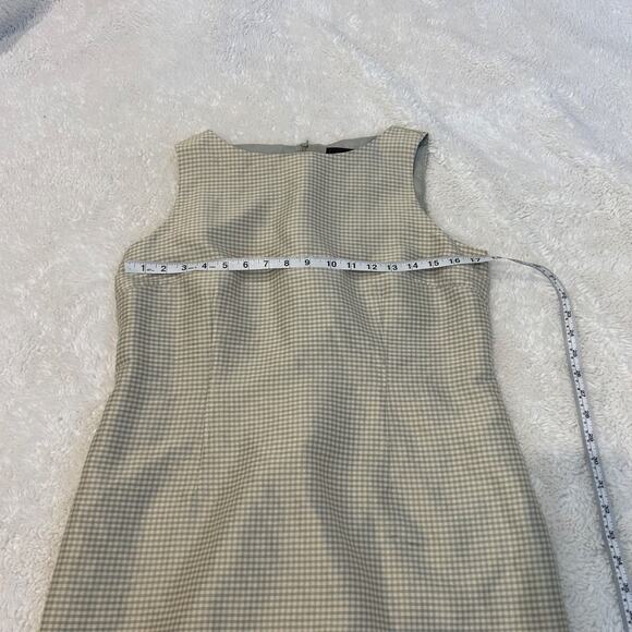 J.G. Hook VTG Sage Green Plaid Dress Silk Sz 12 CottageCore Clean Ballet Girl - Picture 3 of 6